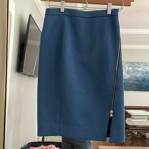 J. crew Gorgeous Teal Midi Skirt